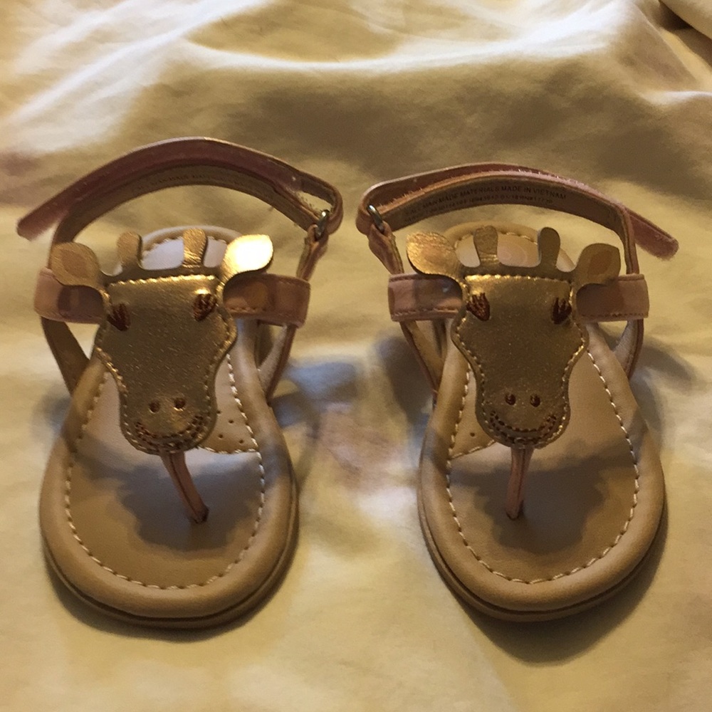 Giraffe Sandals Little Girls size 5 Osh Kosh